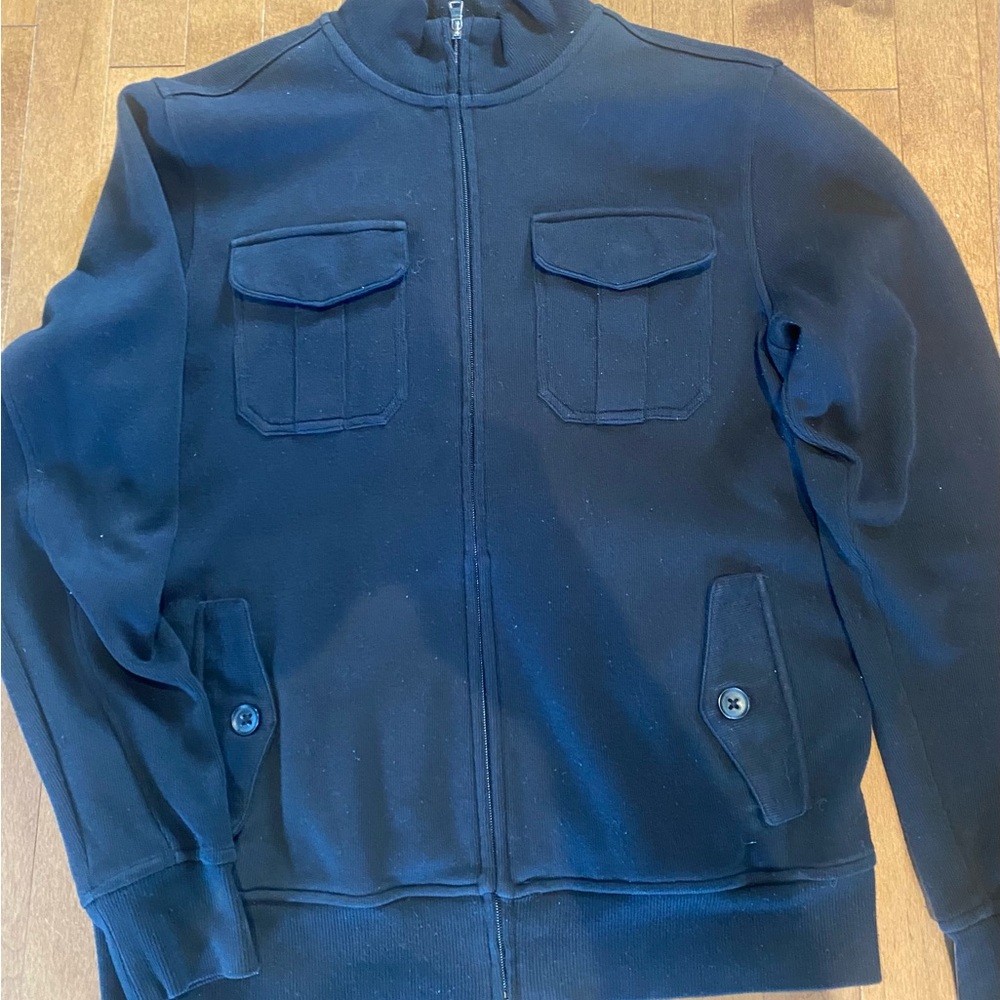 Hydrogen Black Jacket with Yellow Accents